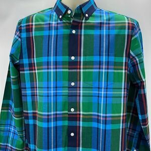 Club Room men’s plaid long sleeve shirt small